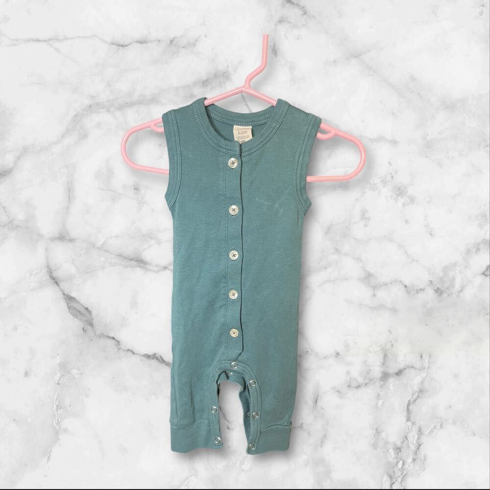 Teal Sleeveless Kids One Piece